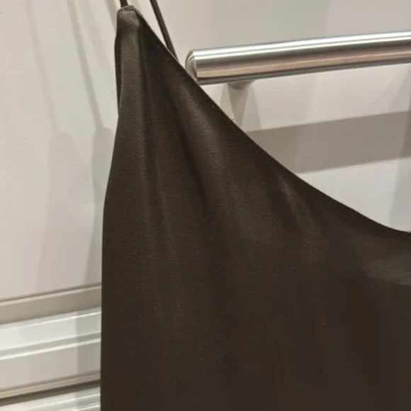 NWT Theory Vine Green silk camisole top SP - Picture 6 of 7